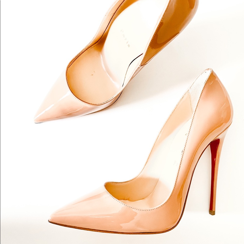 Christian Louboutin Shoes So Kate, Nude Patent, New in Box